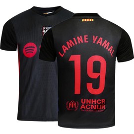 DMDMK Barca Yamal #19 2024/2025 Away Jersey, Shorts and Socks, Children's and Youth Size (Away, 30 (12-13 Years))