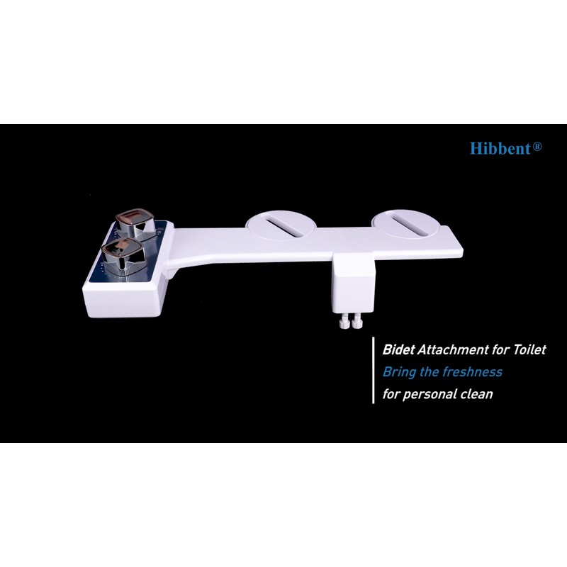 Hibbent Bidet Fresh Water Spray Kit Non Electric Toilet Seat