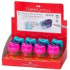 Faber-Castell Pencil Sharpener + Eraser with Collection Tray Assorted Colours