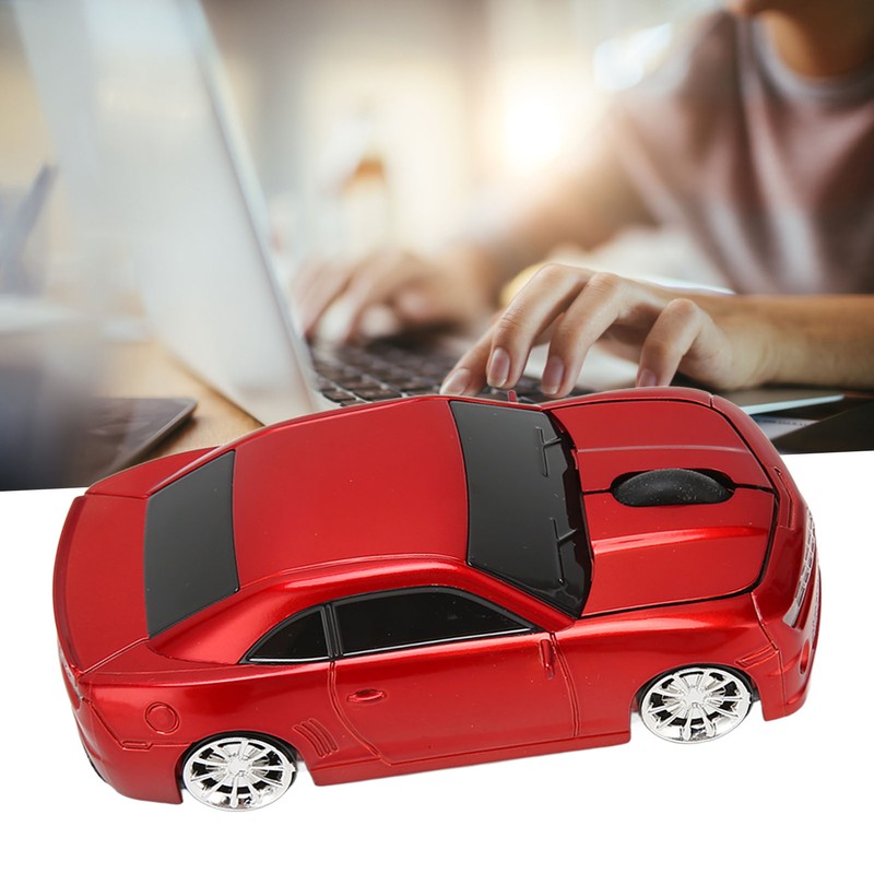 Race Car Wireless Mouse Sports Car Computer Mouse 2.4 GHz