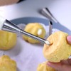 Kingsie 3 Piece Shoe Cream Puffs Tips Stainless Steel Piping