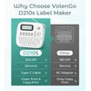 D210s Ptouch Label Maker Machine, Laminated Label Machine with-Tape 12mm