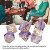 7pcs Resin Role Playing Game Dice Men Women Portable Exquisite