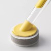 IKEA VIDEVECKMAL 3-piece dish sponge set w dispenser, bright yellow