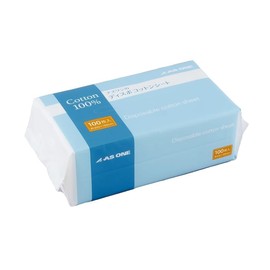 As One Cleansing Towels, 1 Bag, 100 Sheets per Pack, 100% Cotton, Gentle on the Skin