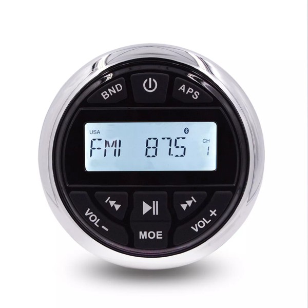 GUZARE Marine Audio Stereo Bluetooth Waterproof Car ATV UTV Boat