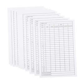 BESPORTBLE 18pcs Golf Scorecards Extra Space for Easy Recording Coated Paper for Tournaments and Practice Ranges Score Recording Cards