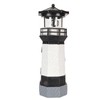 Solar Lighthouse 360 Degree Rotating Lighthouse Decoration Fadeless Resin LED