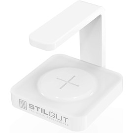 StilGut Wireless Charger and UV Phone Sanitizer - Smartphone Sterilizer with Qi Charger, Charging Pad with UV Disinfection Light, White