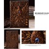 200 Pages A5 Vintage Leather Notebook, 3D Embossed Phoenix Notebook
