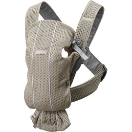 BabyBjörn 021002 4580370181203 Baby Carrier Mini Air, Gray Beige, 1 Piece