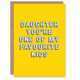 Artery8 Birthday Card One of Favourite Kids For Daughter Greeting Card Fun Funny Humour Joke