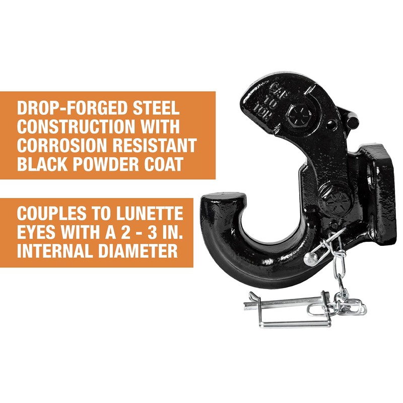 Buyers Products PH10 10 Ton Pintle Hook, MGTW 20,000 Lbs