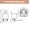 Starter Relay WM686 12VDC 200A 4 Pin ON Off Car