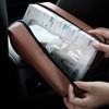 Qirc PU Leather Car Tissue Holder, Car Back Seat Headrest,