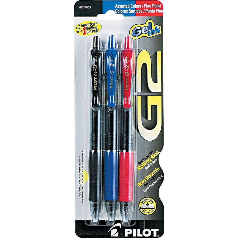 Pilot G2 Premium Gel Roller Pens, Fine Point, Gel Ink
