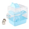 Expandable 2 Tier Hamster Cage, Ventilated Wire Mesh Design, Quick