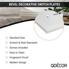Questech Decor Single Duplex Electrical Outlet Cover Wall Plate, 1-Gang