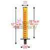 JDMBESTBOY Samurai Sword Orange Red Shift Knob Shifter Alloy Katana