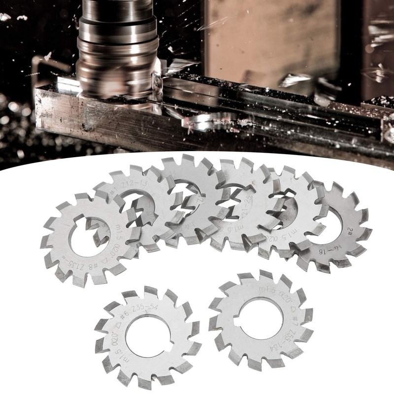 8-Piece Gear Router Bit 20° Gear Router Bit M1.5 High