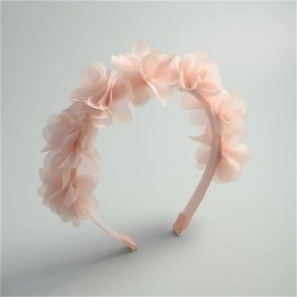 DANRENPANG Fashion sweet Flower Headband For Women Pink Girls Hairband Hair Hoop Kids Princess Headdress Hair Accessories Flower Headwear (pink, 14.17)