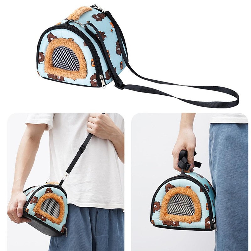 YOASONEK Pet Carrying Bag, Small Animals, Hamster, Cage, Carrying Case,