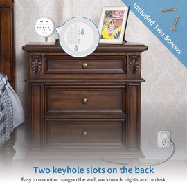 NTONPOWER Flat Plug Power Strip Bundle, 3 Outlets 2 USB Compact Power Strip with 5ft Cord and 25 ft Extra Long Extension Cord, Right Angle Plug for Office, Home, Nightstand, Dorm Essentials…