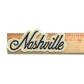 Nashville Small Cute Iron on patches for jeans shirts dresses jackets Backpacks jackets Hats accessory for unisex fashion style design cute small well made sewing iron on Customize ur things