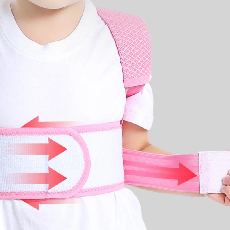Corrector De Postura Para Niños Jorobados Faja Ajustable