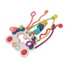 Pull String Interactive Toy Plastic Colorful Pulling Toy for Visual