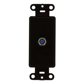 Leviton Decora Insert, F Connector, 40681-B, Brown