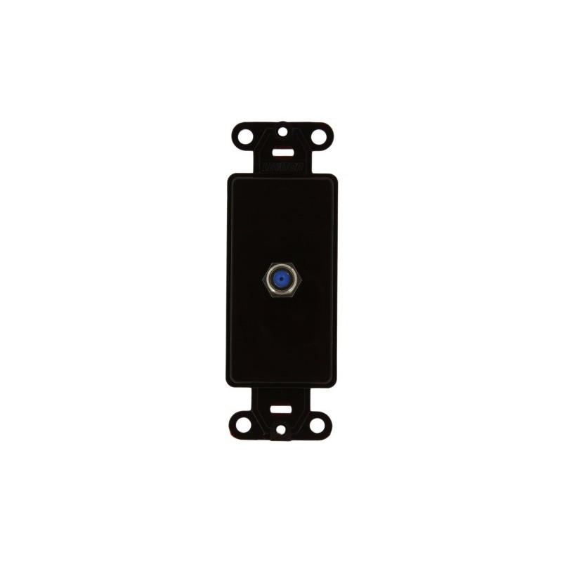 Leviton Decora Insert, F Connector, 40681-B, Brown