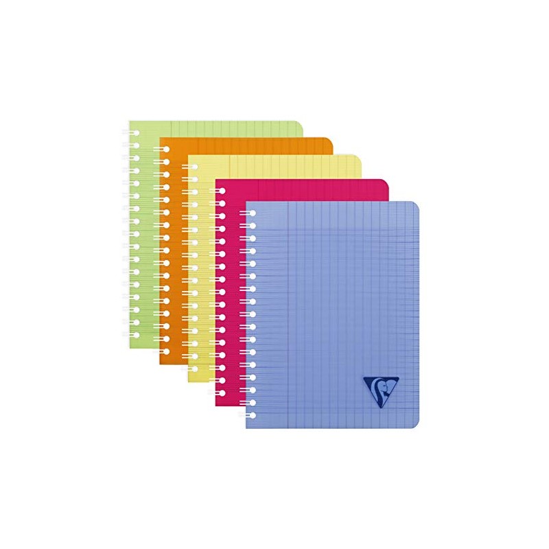 Clairefontaine Linicolor 328715C Spiral Notepad (French Ruling, 17 x 22