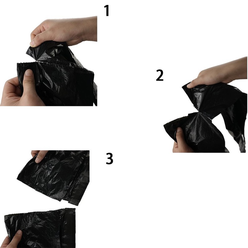 Nicesh Bolsas de basura pequeñas de 4 galones, negras, transparentes