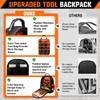 96-Pocket Hvac Tool Backpack Heavy Duty, Large Tool Bag Backpack