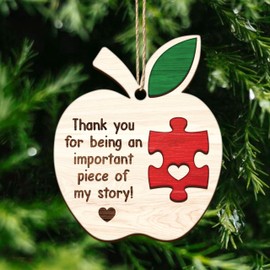 Teacher Gifts for Women – Thoughtful Appreciation Ornament | Daycare & Preschool Teacher Gift, Holiday Keepsake (B39)