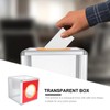 Cabilock Comment Box Clear Suggestion Box with Aluminium Frame Transparent