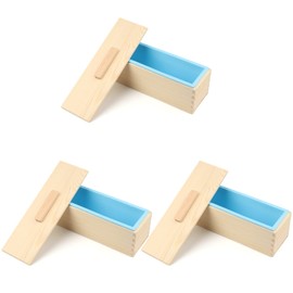 Soap Loaf Box, 42 oz Soap Box for Soap Making with Wooden Boxes, Set of 3, Soap Bar Box Can Be Used for Homemade Soap Produce, Soap Making, Ideal Size and Large Capacity, by GNIEMCKIN.