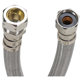 Fluidmaster 18" Fluidmaster Stainless Water Heater Supply Connector Hose Lines 3/4" FIP