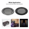 sourcing map 2 Pcs 2inch Black Speaker Grill Mesh Metal