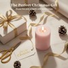 Pink Flameless Candles with Remote and Timer, Real Wax LED