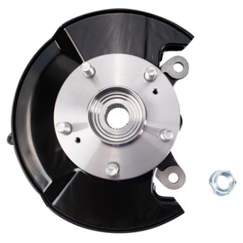 TRQ Front Steering Knuckle & Wheel Bearing Hub RH Right Passenger Side Compatible with 2006-2011 Honda Civic 698-450