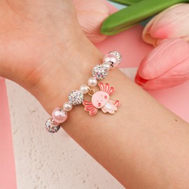 Get Well Gifts For Kids Girls Women After Surgery Recovery Sympathy Gifts Get Well Soon Gift Baskets Care Package Axolotl Bracelet for Girls Teen Teenage 4 5 6 7 8 9 10 12 14 16 Year Old