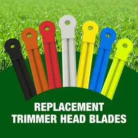 Push-N-Load Flexible Plastic Trimmer Blades, Universal Fit for 5/16-Inch Pin Hole Trimmers, Durable and Efficient, Comes in a Convenient 36-Pack Perfect for Cutting Grass and Tackling Light Brush-BLK