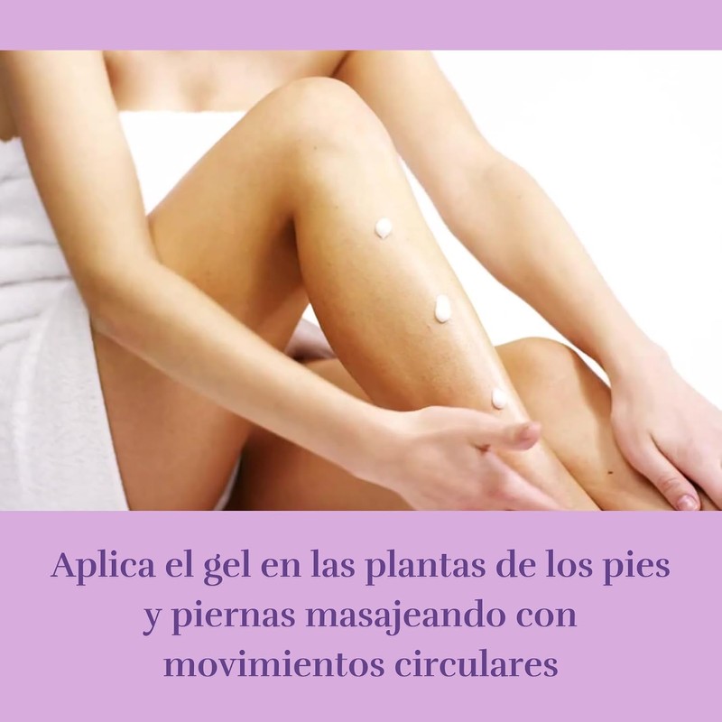 Gel refrescante para piernas y pies