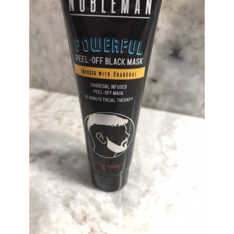 The Nobleman Charcoal Infused Peel Off Black Mask 2oz/60ml-Power