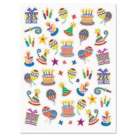 Current Colorful Celebration Birthday Party Sticker Variety Pack-2 Sheets,92 Assorted Stickers for Kids, Teachers, School, Scrapbooking, Journals, Monthly Planners, Calendars, Crafts & Greeting Cards