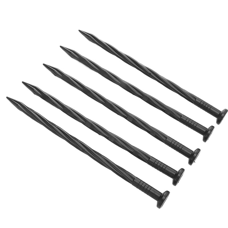 50Pcs Edging Stakes Spiral Nylon Landscape Anchoring Spikes for Paver