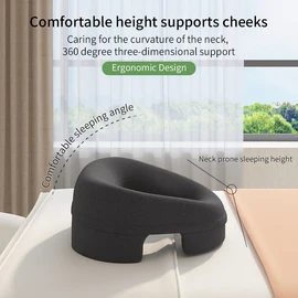 Face Down Massage Pillow – Memory Foam Beauty Salon Face Cushion for Massage Beds, Neck & Face Support Pad for Spa, Salon & Home
