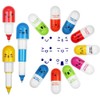 EMAGEREN Pack of 24 Mini Capsule Pens Pills Ballpoint Pen